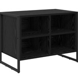 VidaXL Schoenenkast Zwart Eiken 60 x 35 x 44 cm Bewerkt hout