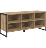 VidaXL Schoenenkast Ambachtelijk eiken 60 x 35 x 44 cm Bewerkt hout