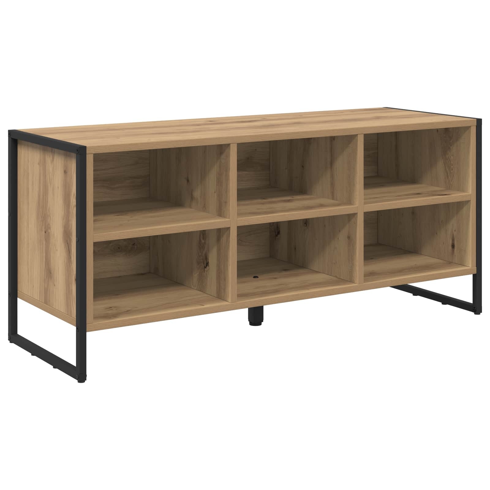 VidaXL Schoenenkast Ambachtelijk eiken 60 x 35 x 44 cm Bewerkt hout