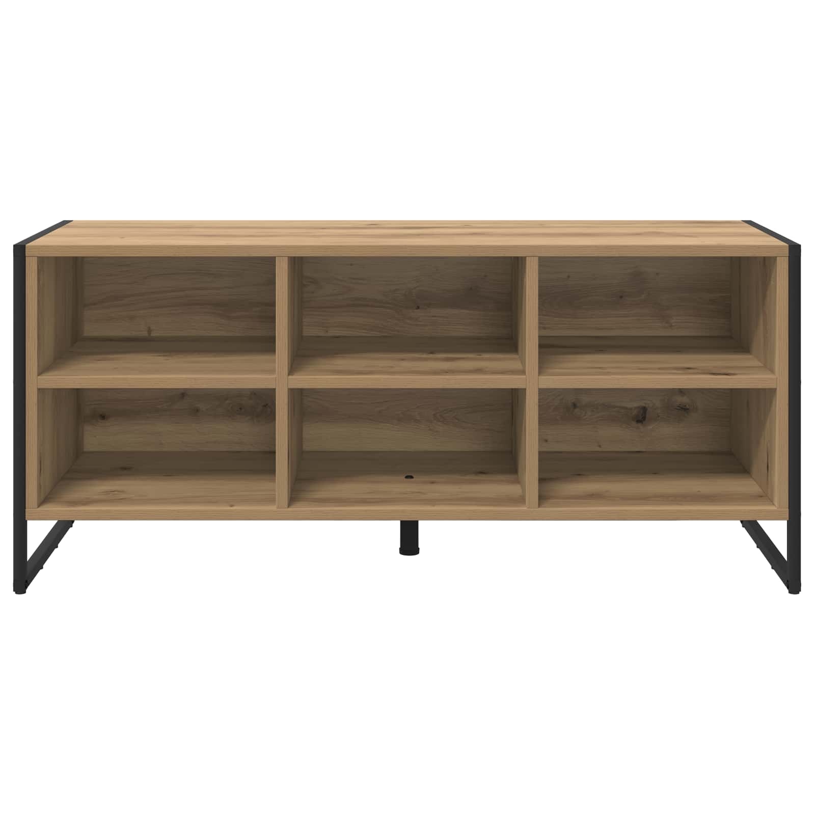 VidaXL Schoenenkast Ambachtelijk eiken 60 x 35 x 44 cm Bewerkt hout