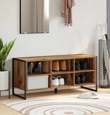 VidaXL Schoenenkast met opslag Oud Hout 60 x 35 x 44 cm Bewerkt hout