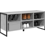 VidaXL Schoenenkast Grijs Sonoma 60 x 35 x 44 cm Bewerkt hout
