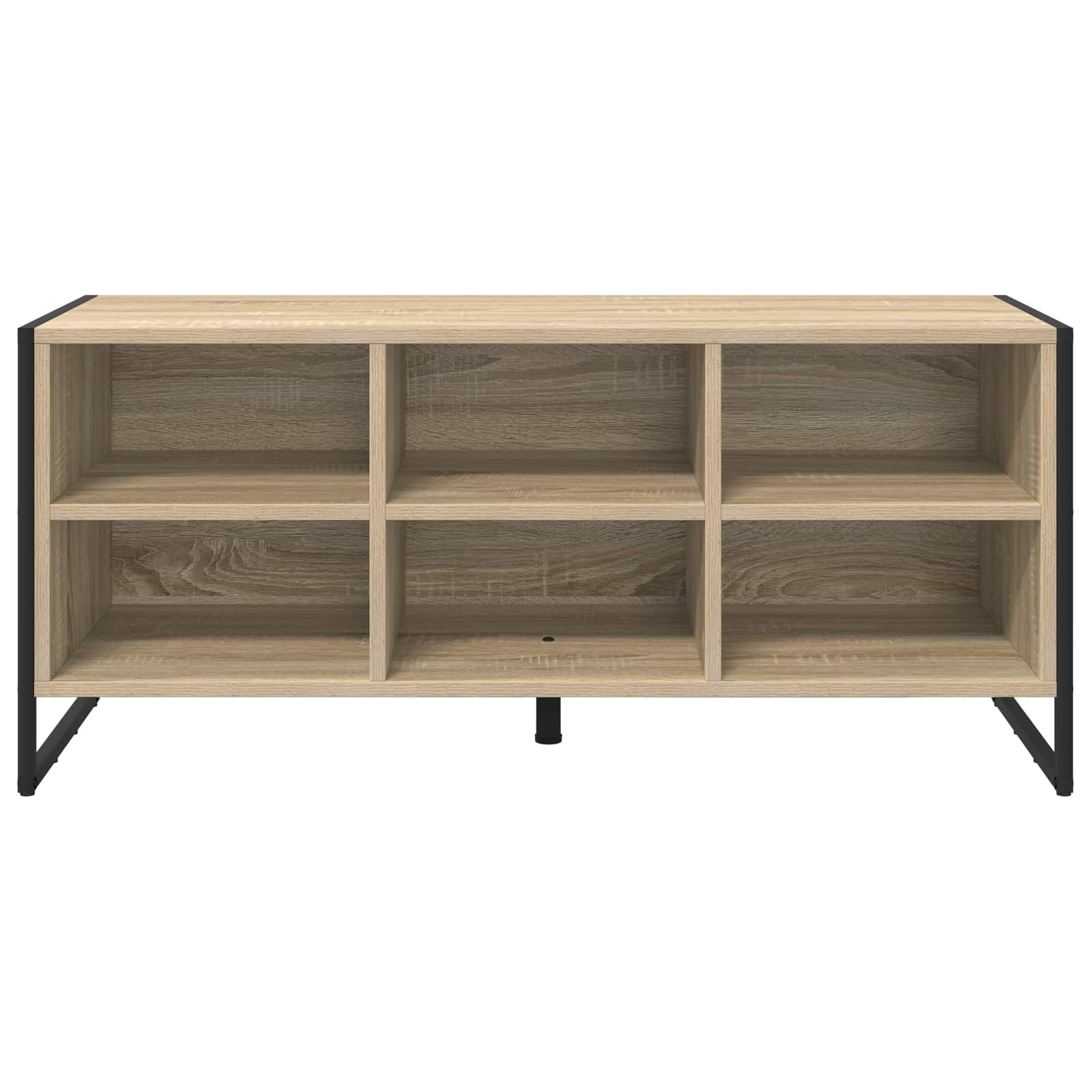 VidaXL Schoenenkast met opslag Sonoma 60 x 35 x 44 cm Bewerkt hout