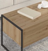 VidaXL Salontafel Ambachtelijk eiken 100 x 46 x 40 cm Bewerkt hout