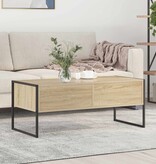 VidaXL Salontafel met lade Sonoma 100 x 46 x 40 cm Bewerkt hout