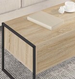 VidaXL Salontafel met lade Sonoma 100 x 46 x 40 cm Bewerkt hout