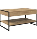 VidaXL Salontafel Ambachtelijk eiken 80 x 50 x 40 cm Bewerkt hout