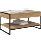 VidaXL Salontafel Ambachtelijk eiken 80 x 50 x 40 cm Bewerkt hout