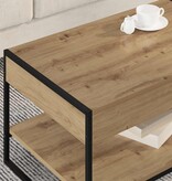 VidaXL Salontafel Ambachtelijk eiken 80 x 50 x 40 cm Bewerkt hout