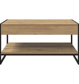 VidaXL Salontafel Ambachtelijk eiken 80 x 50 x 40 cm Bewerkt hout