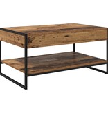 VidaXL Salontafel Oud Hout 80 x 50 x 40 cm Bewerkt hout