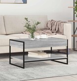 VidaXL Salontafel Grijs Sonoma 80 x 50 x 40 cm Bewerkt hout