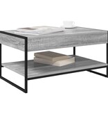 VidaXL Salontafel Grijs Sonoma 80 x 50 x 40 cm Bewerkt hout