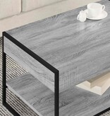 VidaXL Salontafel Grijs Sonoma 80 x 50 x 40 cm Bewerkt hout