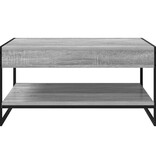 VidaXL Salontafel Grijs Sonoma 80 x 50 x 40 cm Bewerkt hout