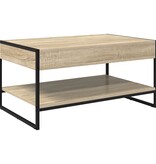 VidaXL Salontafel Sonoma 80 x 50 x 40 cm Bewerkt hout