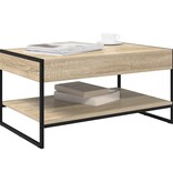 VidaXL Salontafel Sonoma 80 x 50 x 40 cm Bewerkt hout