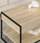 VidaXL Salontafel Sonoma 80 x 50 x 40 cm Bewerkt hout