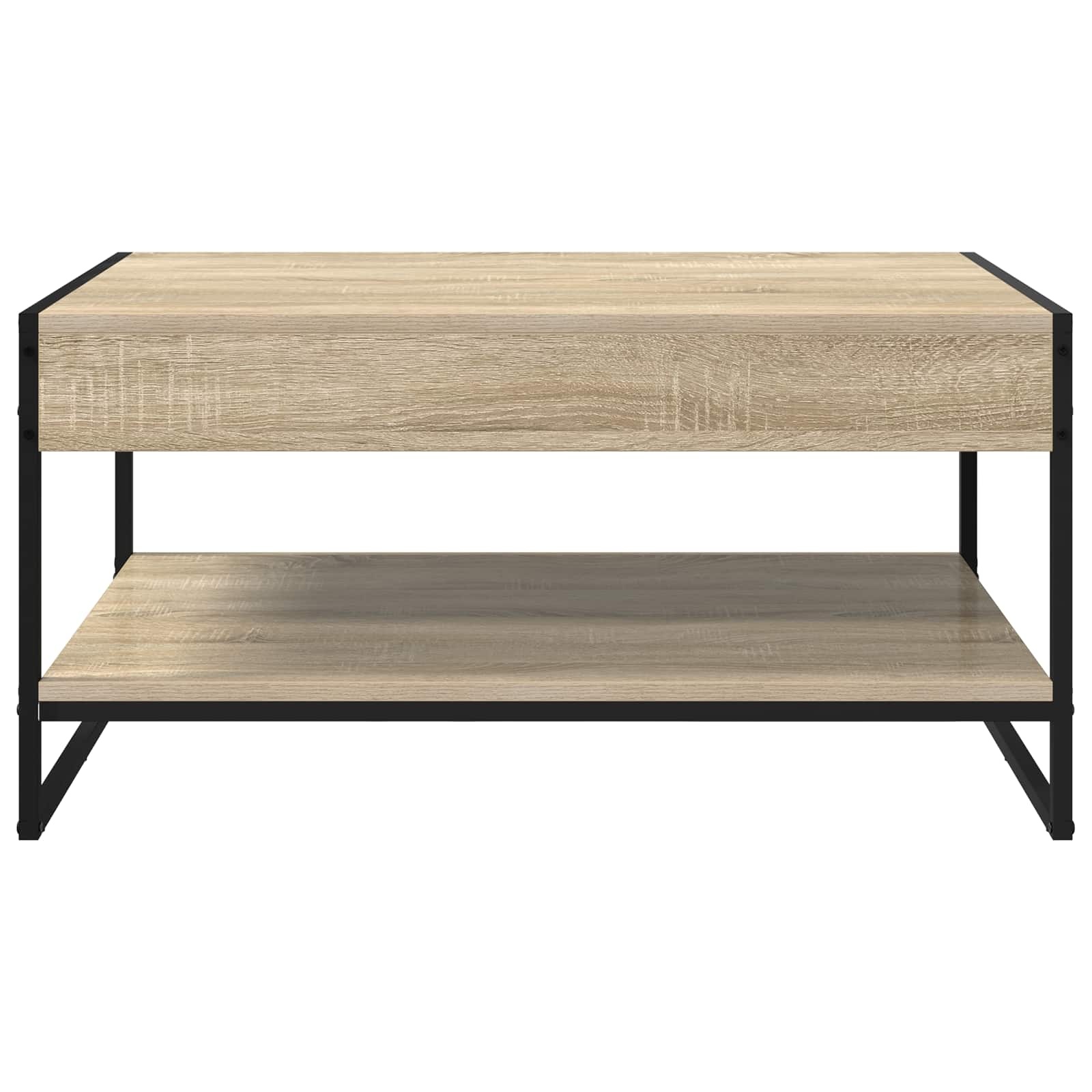 VidaXL Salontafel Sonoma 80 x 50 x 40 cm Bewerkt hout
