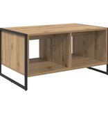 VidaXL Salontafel Ambachtelijk eiken 80 x 50 x 40 cm Bewerkt hout