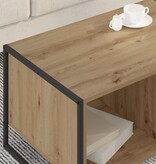 VidaXL Salontafel Ambachtelijk eiken 80 x 50 x 40 cm Bewerkt hout