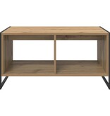 VidaXL Salontafel Ambachtelijk eiken 80 x 50 x 40 cm Bewerkt hout