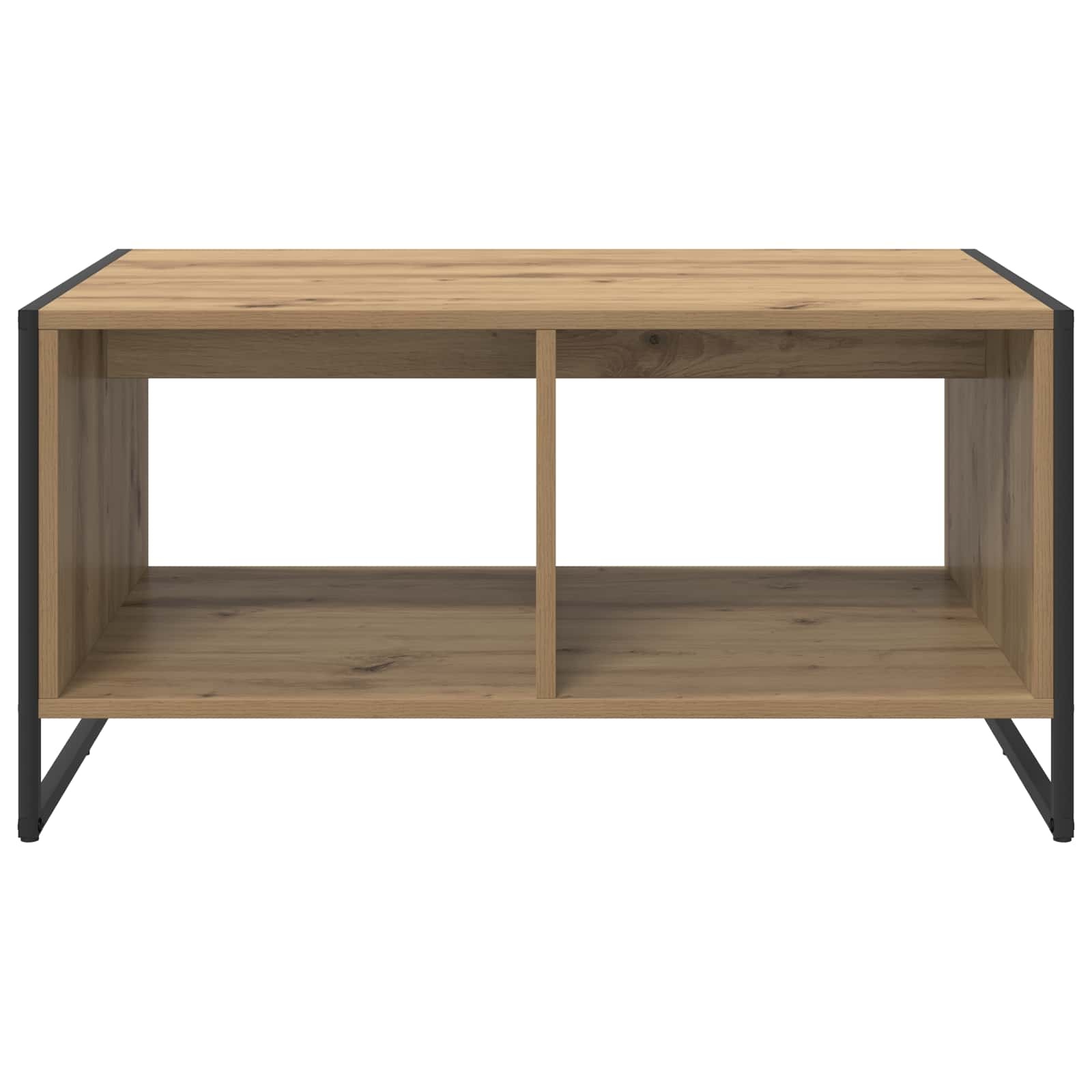 VidaXL Salontafel Ambachtelijk eiken 80 x 50 x 40 cm Bewerkt hout