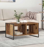 VidaXL Salontafel Oud Hout 80 x 50 x 40 cm Bewerkt hout