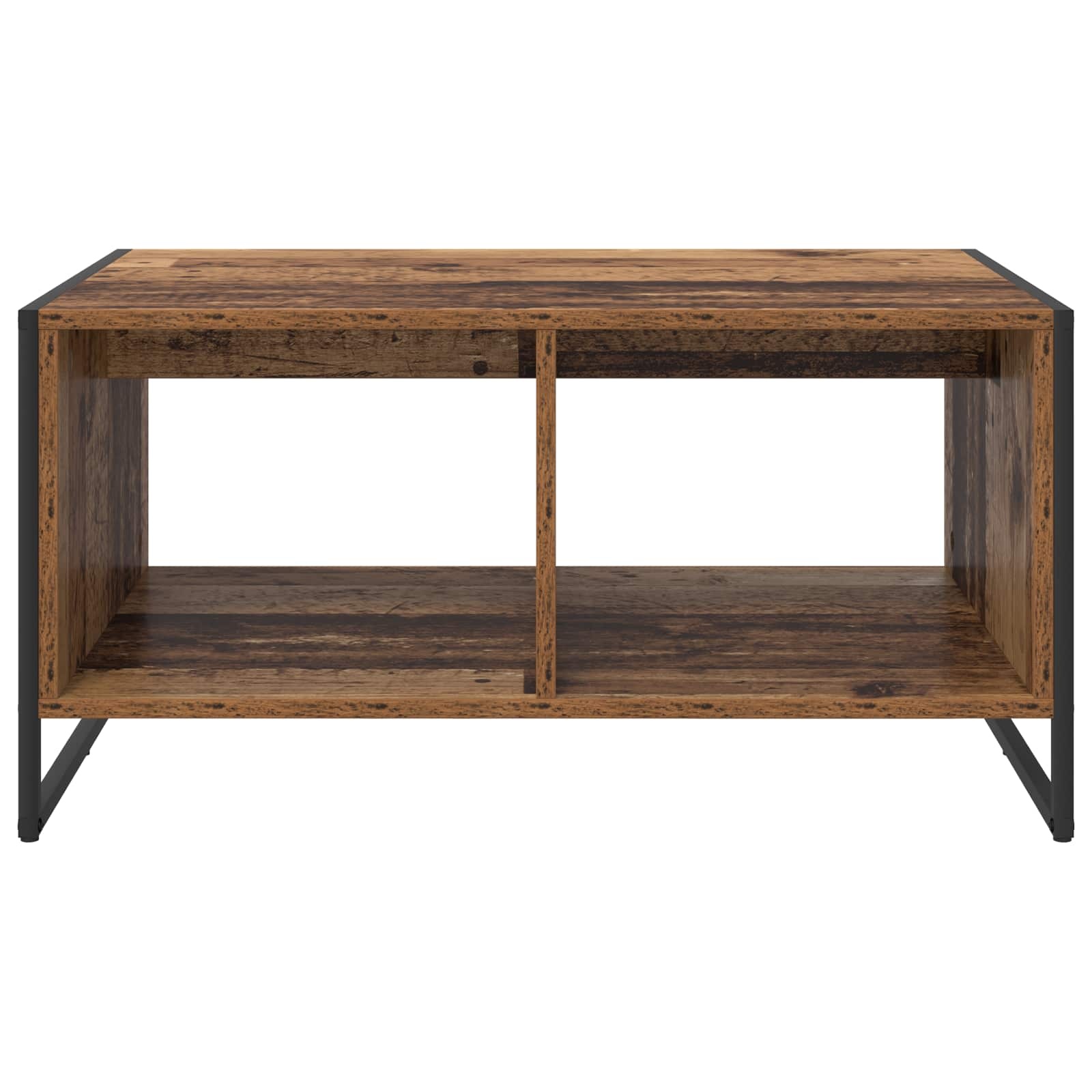 VidaXL Salontafel Oud Hout 80 x 50 x 40 cm Bewerkt hout