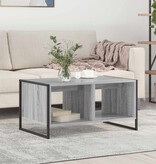 VidaXL Salontafel Grijs Sonoma 80 x 50 x 40 cm Bewerkt hout