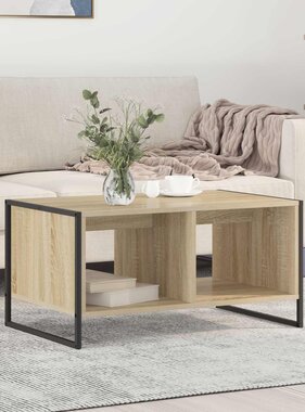 VidaXL Salontafel Sonoma 80 x 50 x 40 cm Bewerkt hout
