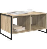 VidaXL Salontafel Sonoma 80 x 50 x 40 cm Bewerkt hout