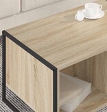 VidaXL Salontafel Sonoma 80 x 50 x 40 cm Bewerkt hout