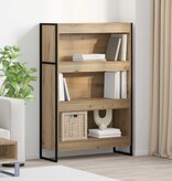 VidaXL Boekenkast Ambachtelijk eiken 80 x 30 x 155 cm Bewerkt hout