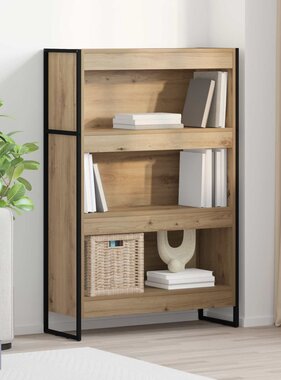 VidaXL Boekenkast Ambachtelijk eiken 80 x 30 x 155 cm Bewerkt hout