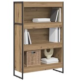 VidaXL Boekenkast Ambachtelijk eiken 80 x 30 x 155 cm Bewerkt hout