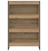 VidaXL Boekenkast Ambachtelijk eiken 80 x 30 x 155 cm Bewerkt hout
