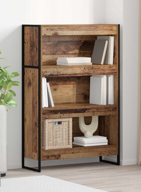 VidaXL Boekenkast Oud Hout 80 x 30 x 155 cm Bewerkt hout