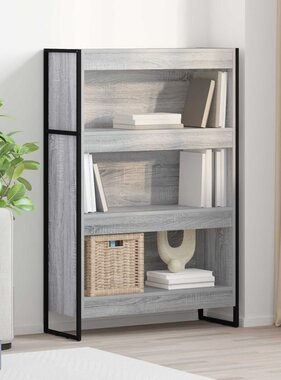VidaXL Boekenkast Grijs Sonoma 80 x 30 x 155 cm Bewerkt hout