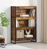 VidaXL Boekenkast Rook Eik 80 x 30 x 155 cm Bewerkt hout