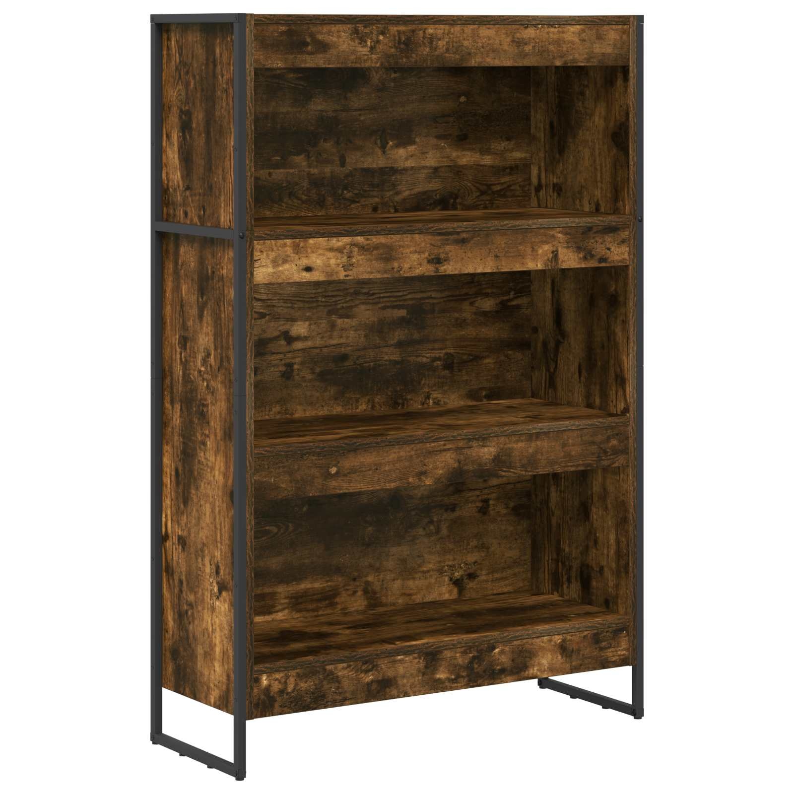 VidaXL Boekenkast Rook Eik 80 x 30 x 155 cm Bewerkt hout