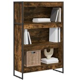 VidaXL Boekenkast Rook Eik 80 x 30 x 155 cm Bewerkt hout