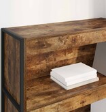 VidaXL Boekenkast Rook Eik 80 x 30 x 155 cm Bewerkt hout