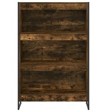 VidaXL Boekenkast Rook Eik 80 x 30 x 155 cm Bewerkt hout