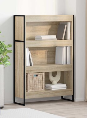 VidaXL Boekenkast Sonoma 80 x 30 x 155 cm Bewerkt hout