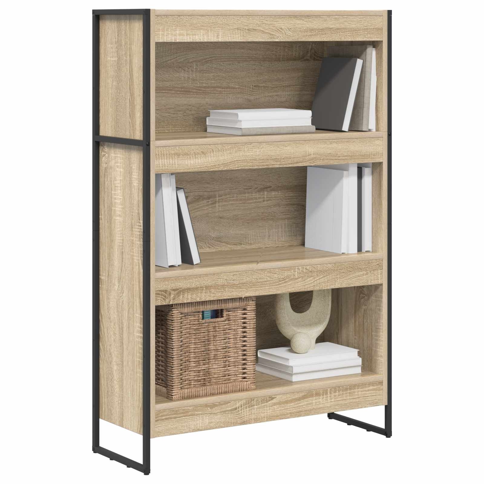 VidaXL Boekenkast Sonoma 80 x 30 x 155 cm Bewerkt hout