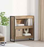 VidaXL Boekenkast Ambachtelijk eiken 80 x 30 x 155 cm Bewerkt hout