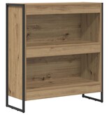 VidaXL Boekenkast Ambachtelijk eiken 80 x 30 x 155 cm Bewerkt hout