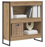 VidaXL Boekenkast Ambachtelijk eiken 80 x 30 x 155 cm Bewerkt hout