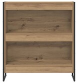 VidaXL Boekenkast Ambachtelijk eiken 80 x 30 x 155 cm Bewerkt hout